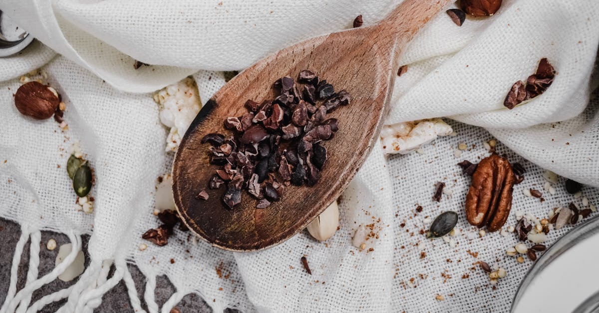 Roasted Hazelnut soil? - Crushed Nuts on Brown Wooden Spoon 