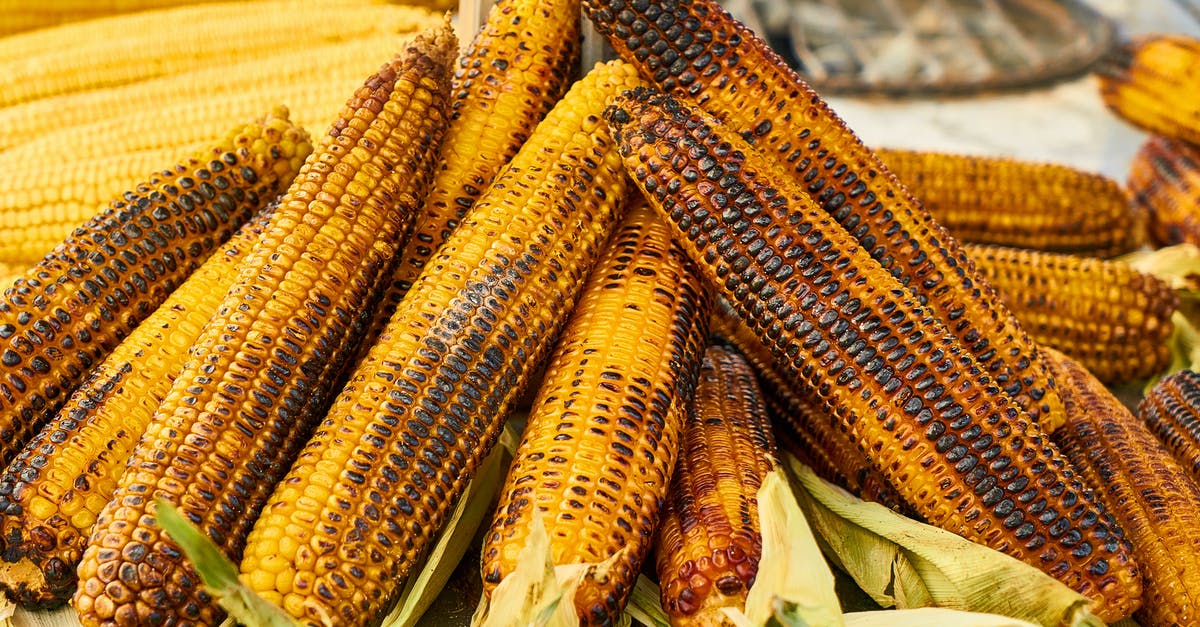 Roasting corn in the oven - Selective Focus Photography of Grilled Corns