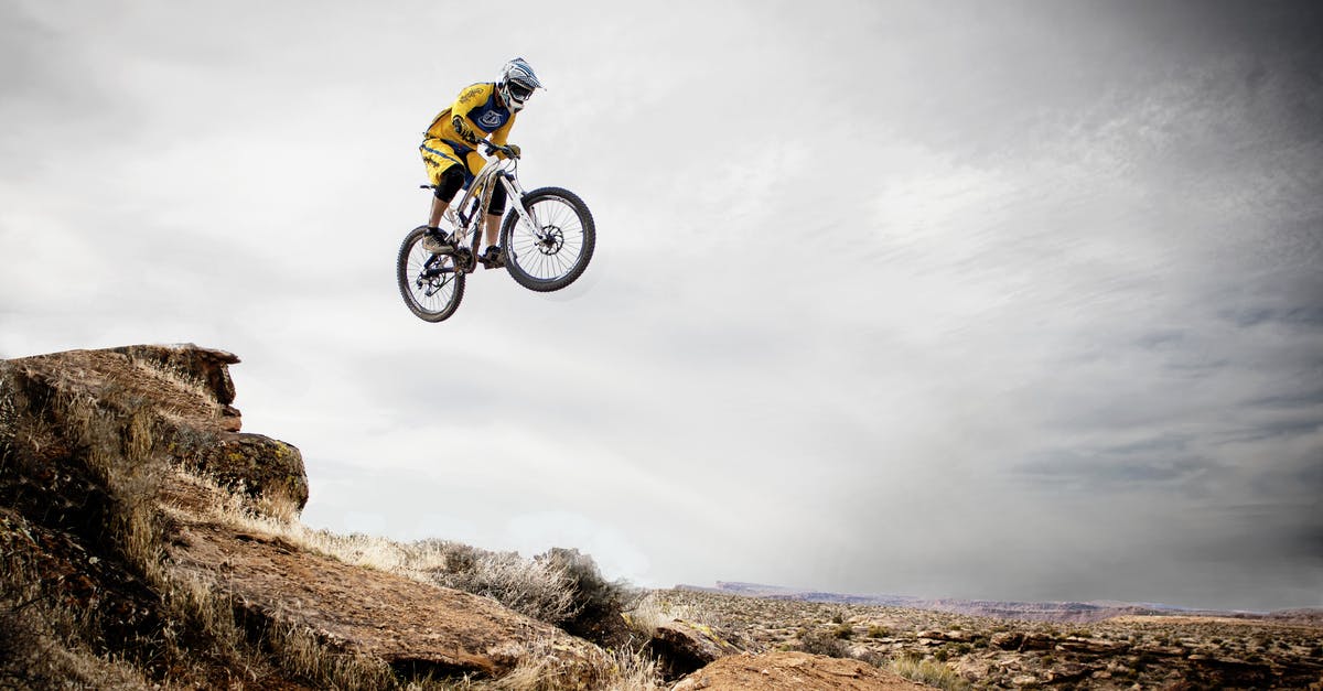 Rocky road seized up? - Person Riding Bike Making Trek on Thin Air