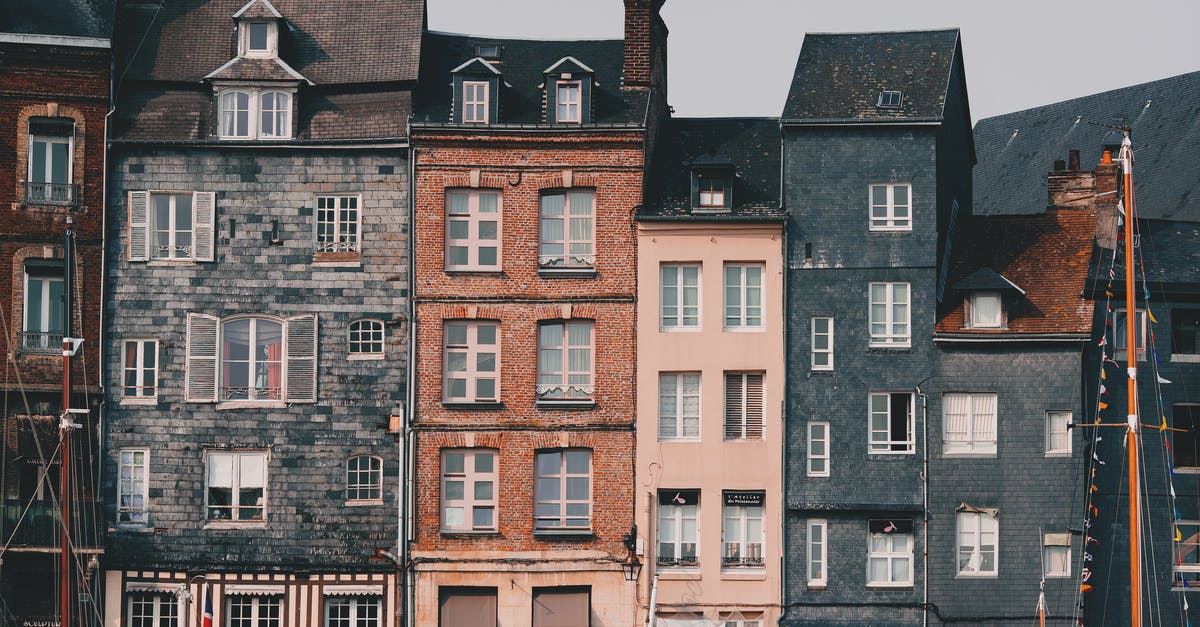 Run gas when outside of home - Facade of old building in town