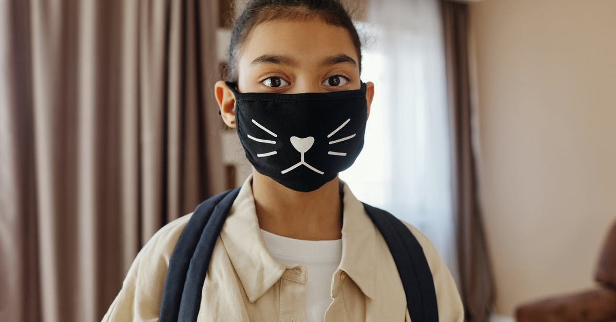 Safety of candies with cat in house? - Little Girl Wearing a Face Mask With a Design