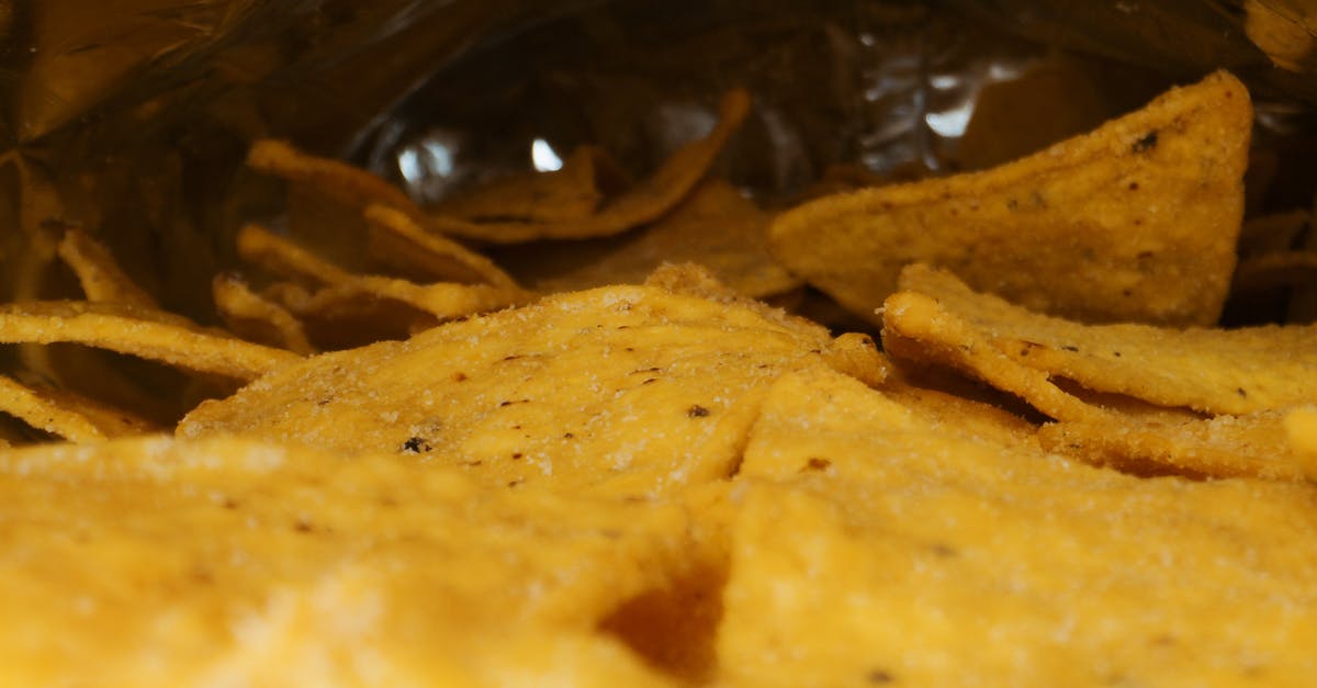 Salt turned peas from creamy to crunchy - A Close-up Shot of Chips with Iodized Salt