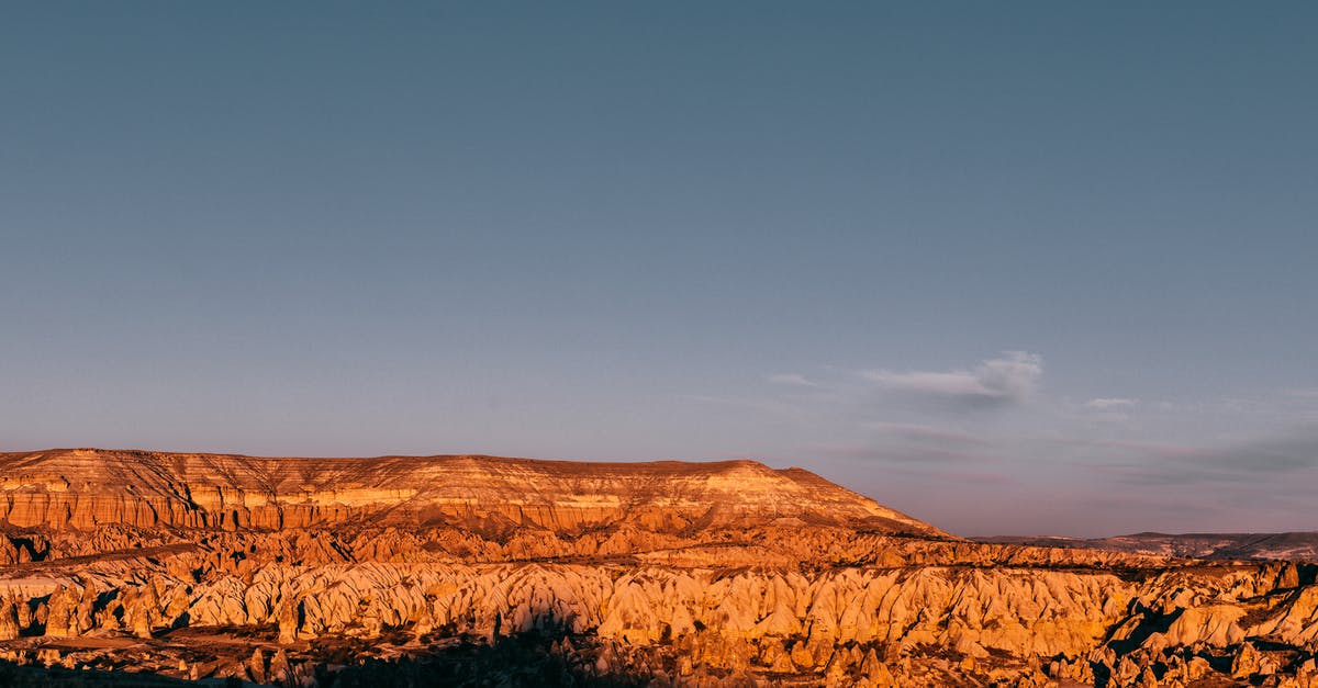 Salting ground Turkey - Rocky formations in mountainous terrain under blue sky