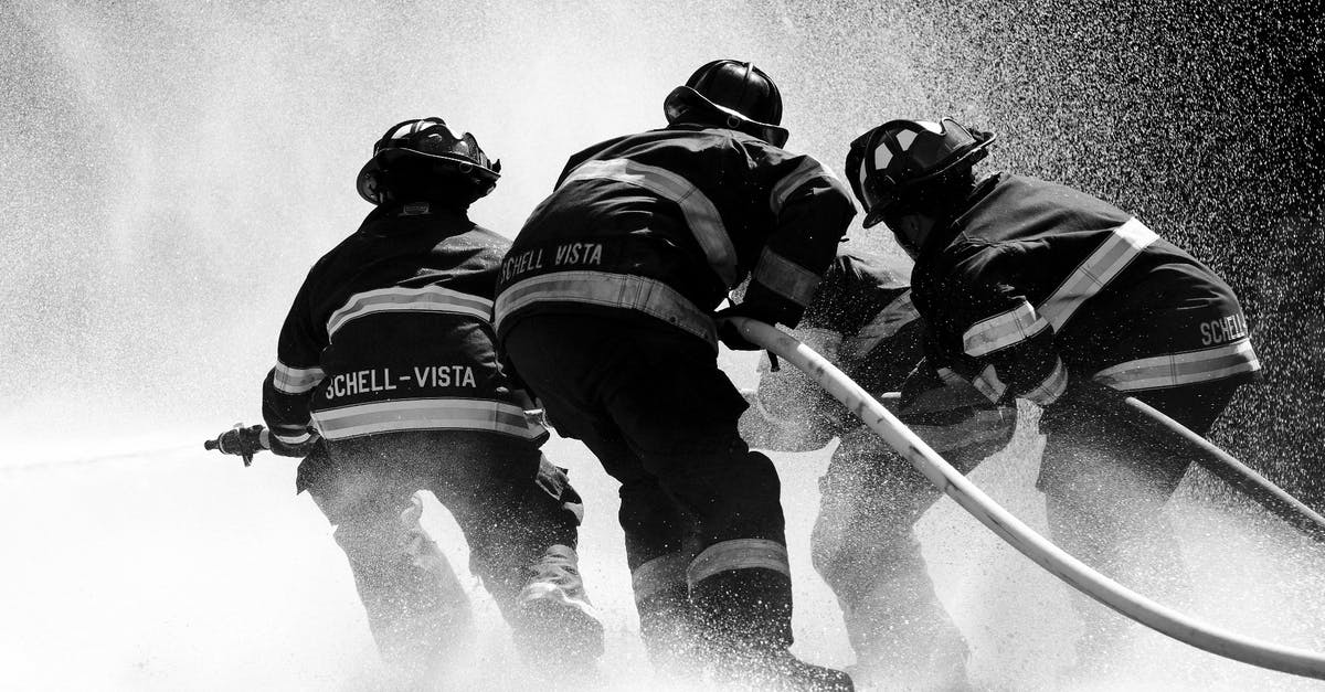 Salty water in the pressure cooker? - Grayscale Photo of Firemen
