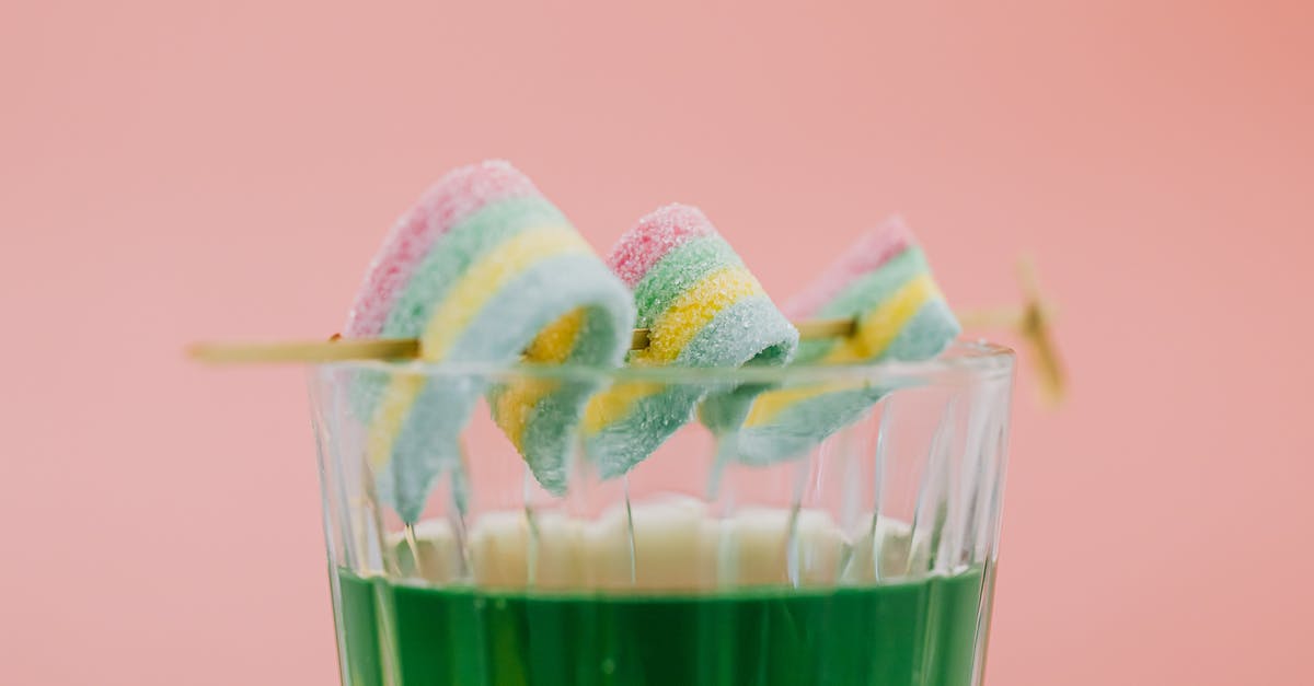 Saving sanding sugar - Clear Drinking Glass With Green Liquid and Sliced Lemon