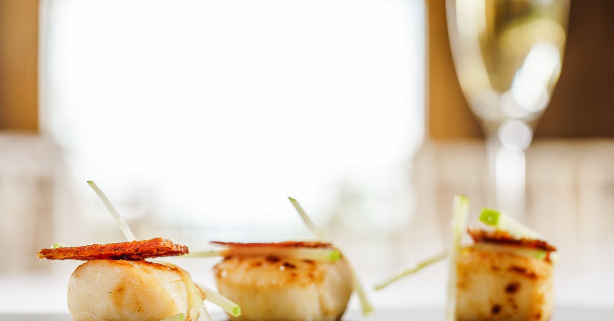 Searing boeuf bourguignon - Seared Scallops