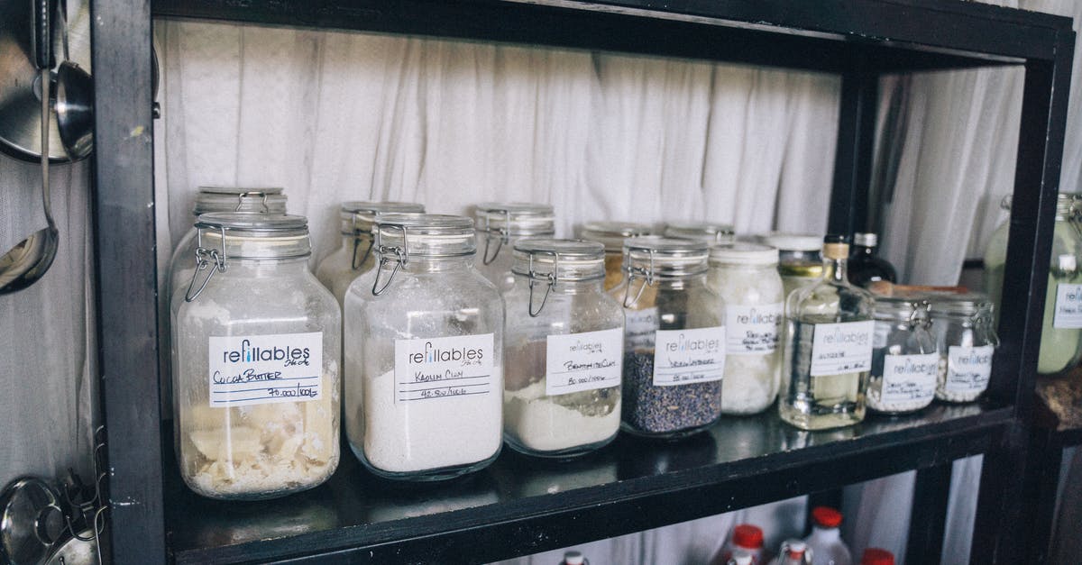 Shelf life of spices - Clear Glass Jars on Black Shelf