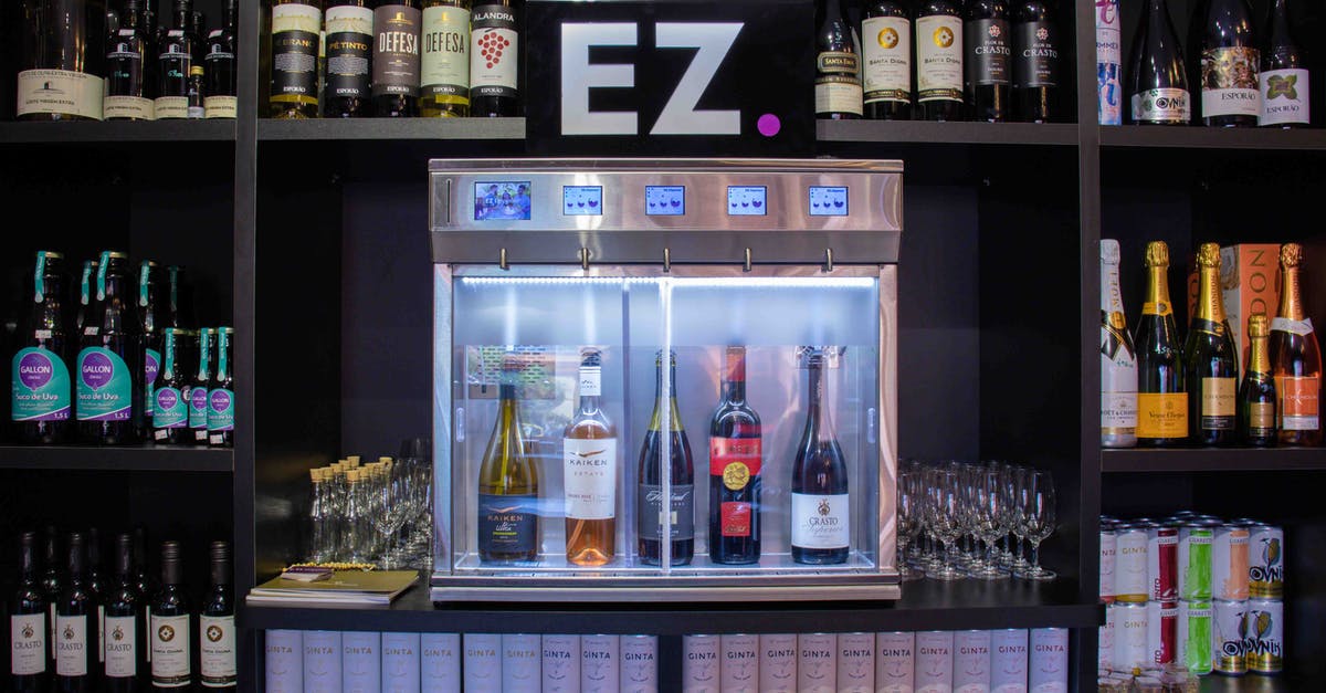 Shelf-Stable Cocktails - Wine Bottles Inside The Bar Chiller 