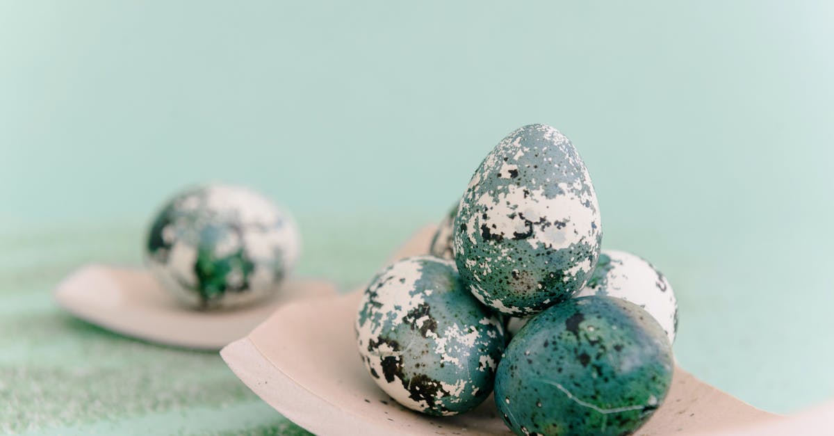 Shirred eggs elements - Eggs Piled on Broken Ceramic Pieces