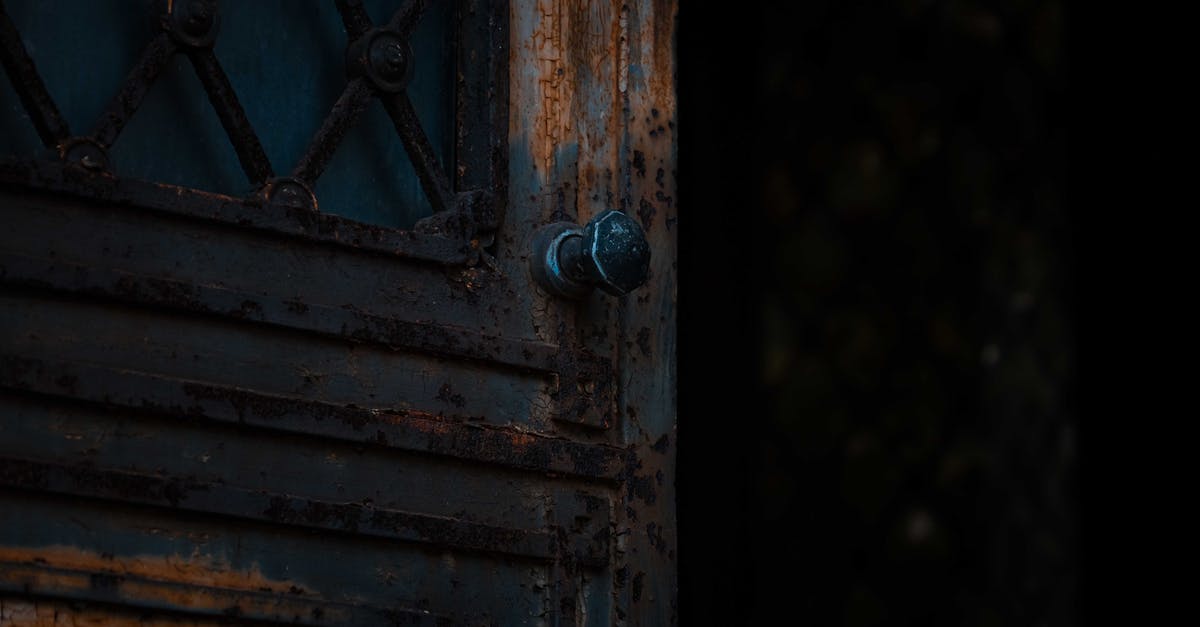 Should flour be thrown out past its expiry date? - Opened rusty door with metal handle