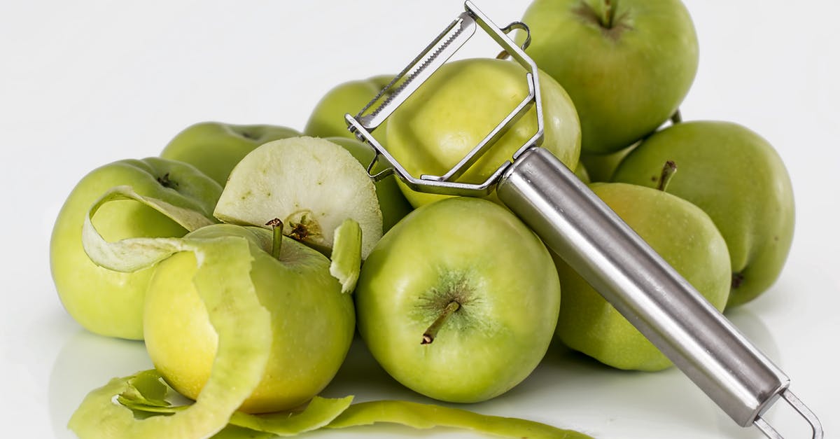 Should I peel Boskoop apples for a pie? - Green Unripe Apple With Silver Peeler