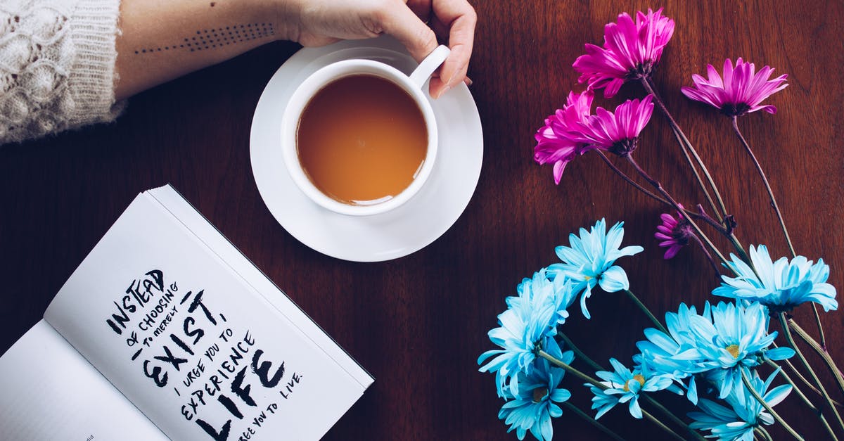 Should I "sponge" tea? - Person Holding Cup Of Coffee