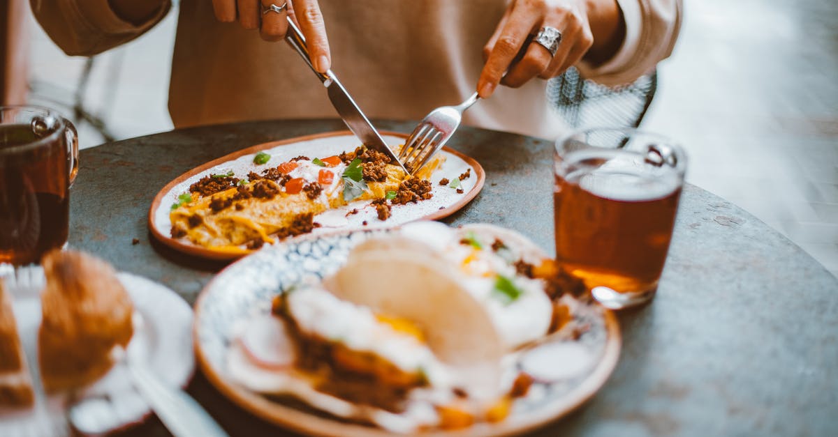 Should I reheat my eggs before using in recipe? - Person Holding Stainless Steel Fork and Bread Knife