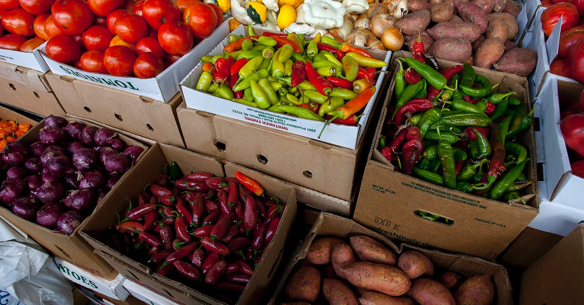 Should tomatoes be stored in the fridge? - Sweet Potatoes, Chillis, and Onions on Box