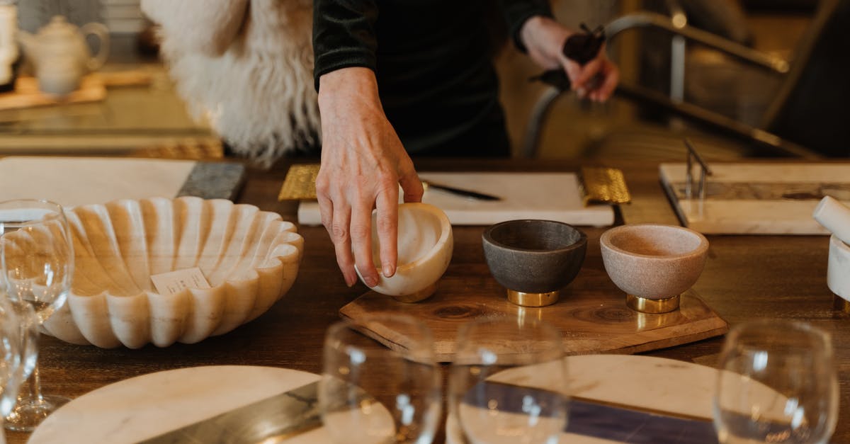 Should you store cutlery upside down? - A Customer Holding a Bowl