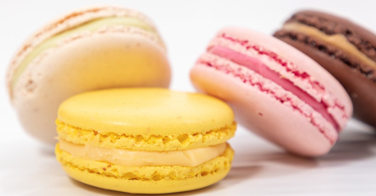 Simple Puff Pastry Dough - Multi colored macaroons on white table