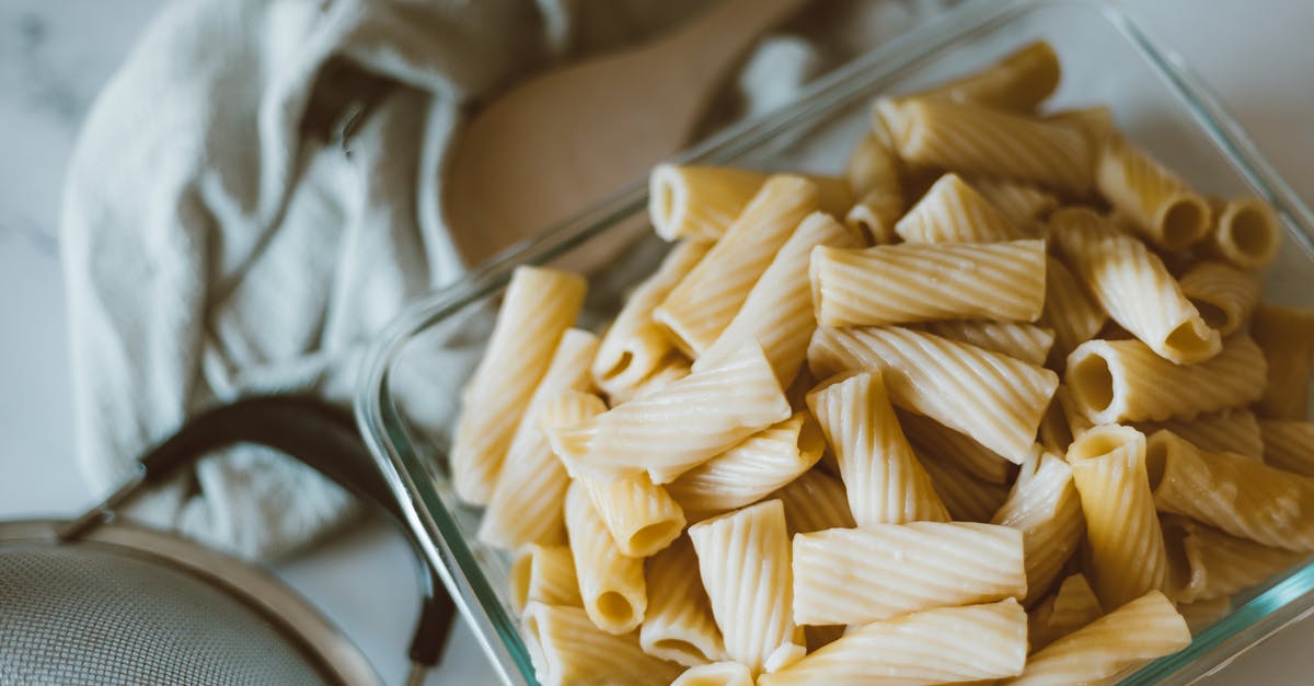 Slow cooked lamb [closed] - Brown Pasta on Stainless Steel Tray