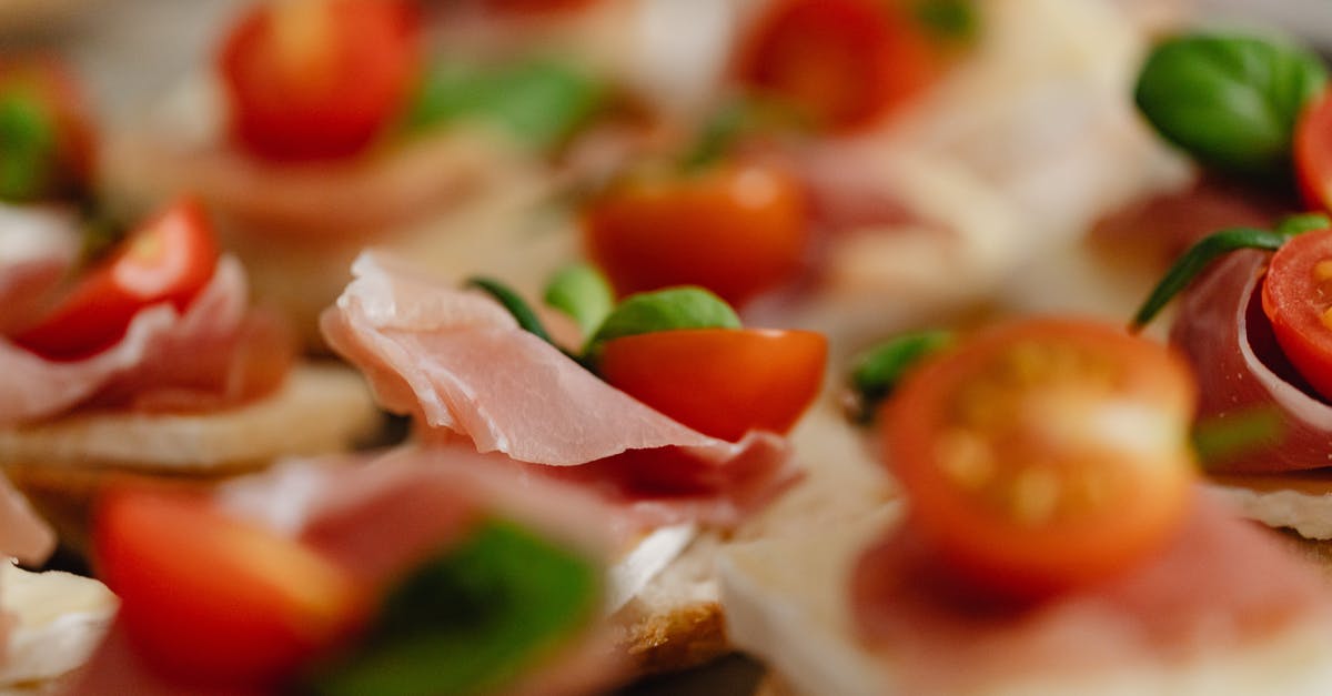 Slow roasting fresh ham - Toppings on a Bread Slices