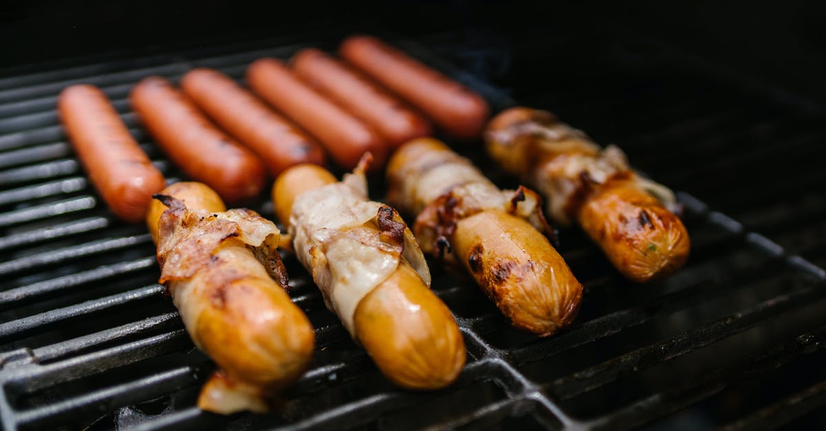 Smoked meat too smokey tasting - Hotdogs and Bacon on the Griller