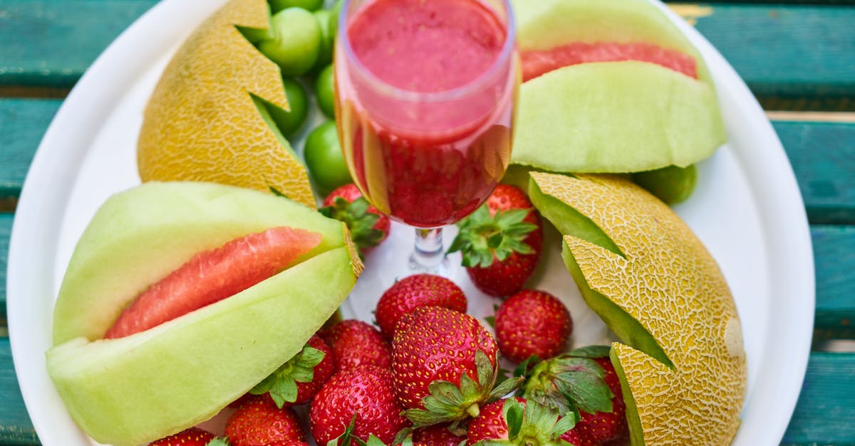 Soaking fruits in fruit juice [closed] - Fruits on Plate