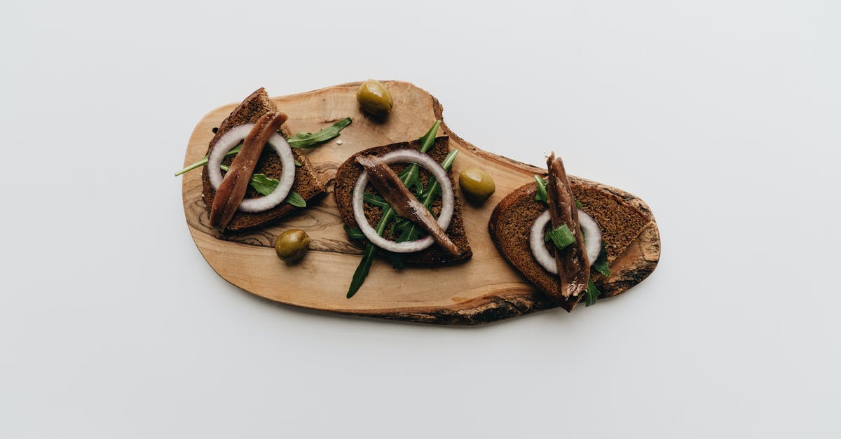 Soaking salted anchovies & umami - Free stock photo of anchovies, bread, breakfast