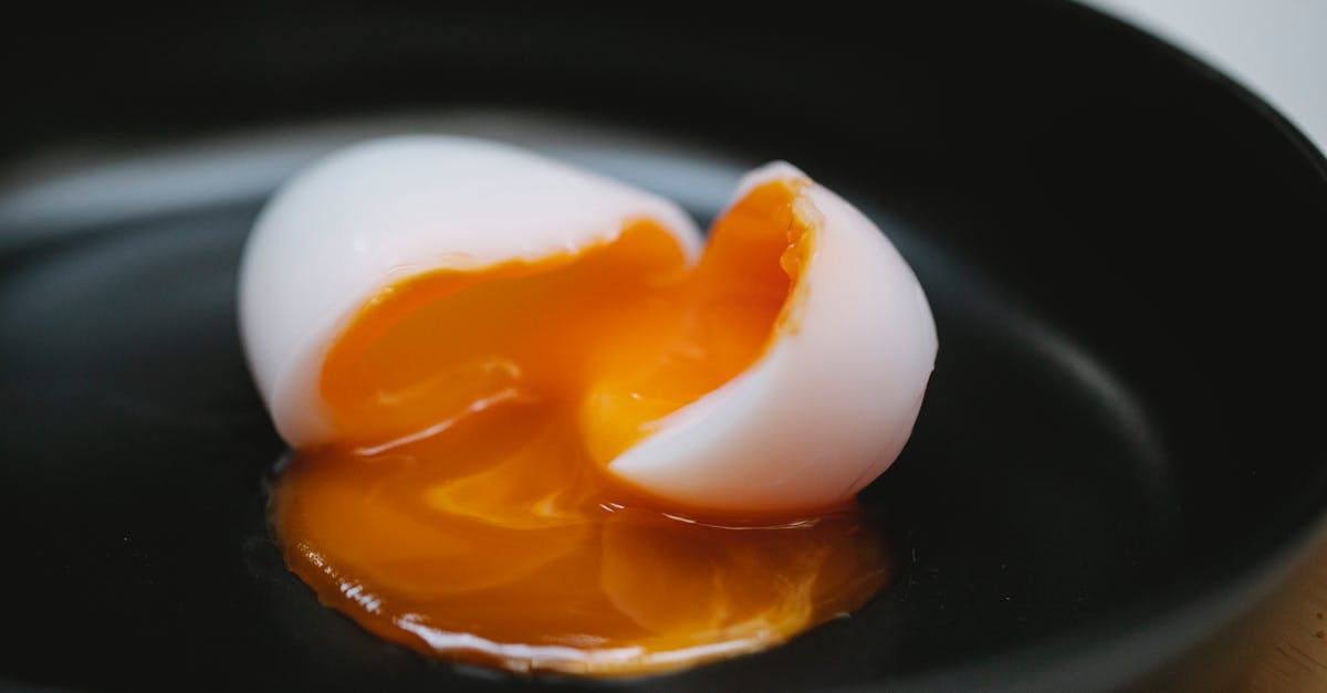 Soft Boiled Egg Science - Halves of soft egg in bowl