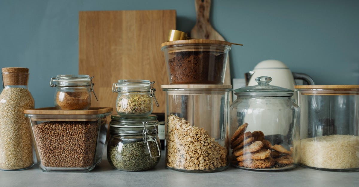 Spices storage conditions [duplicate] - Clear Glass Jars With Brown Powder