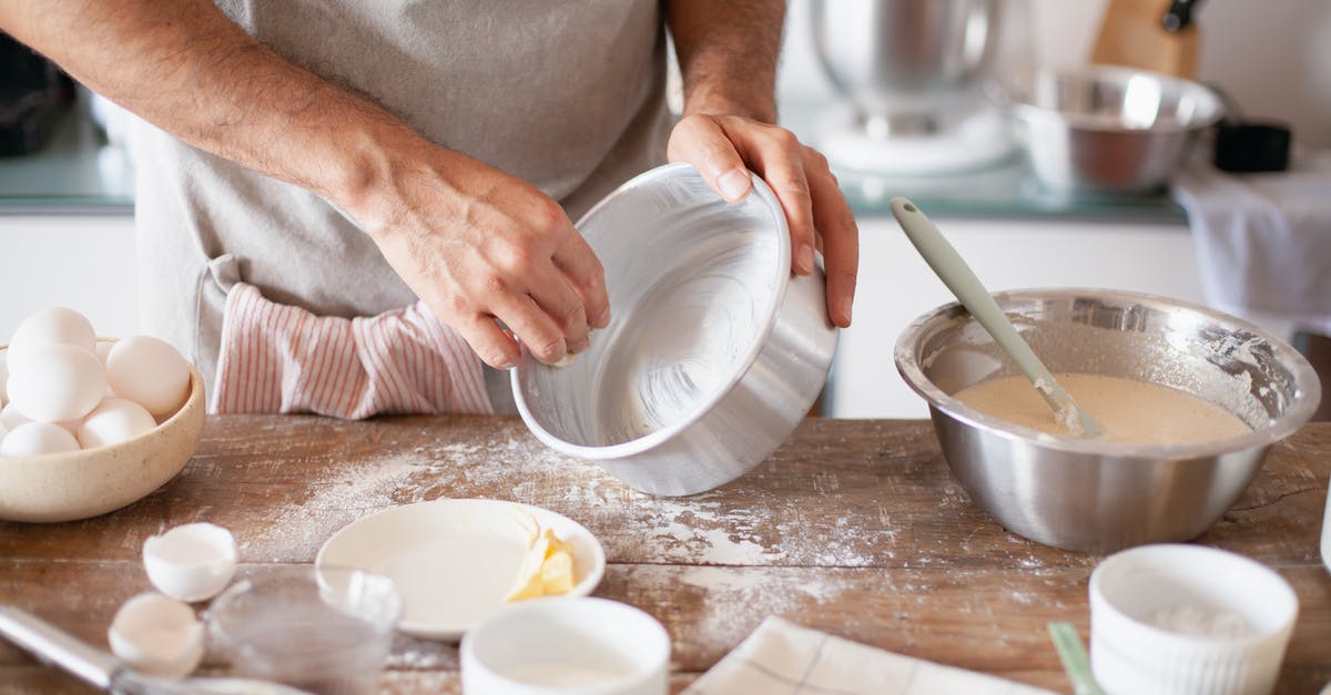 Sponge cake - Why mix milk and butter instead of folding? - Person Holding White Plastic Cup