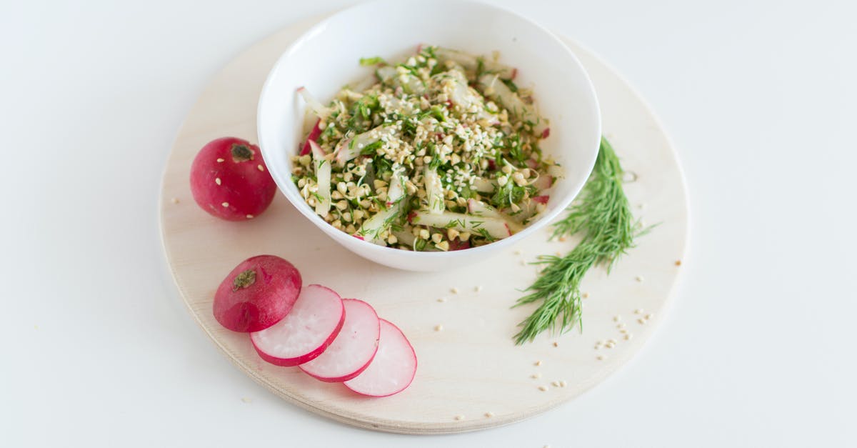 Sprouts and "better-to-cut-out-parts" in vegetables - White Ceramic Bowl