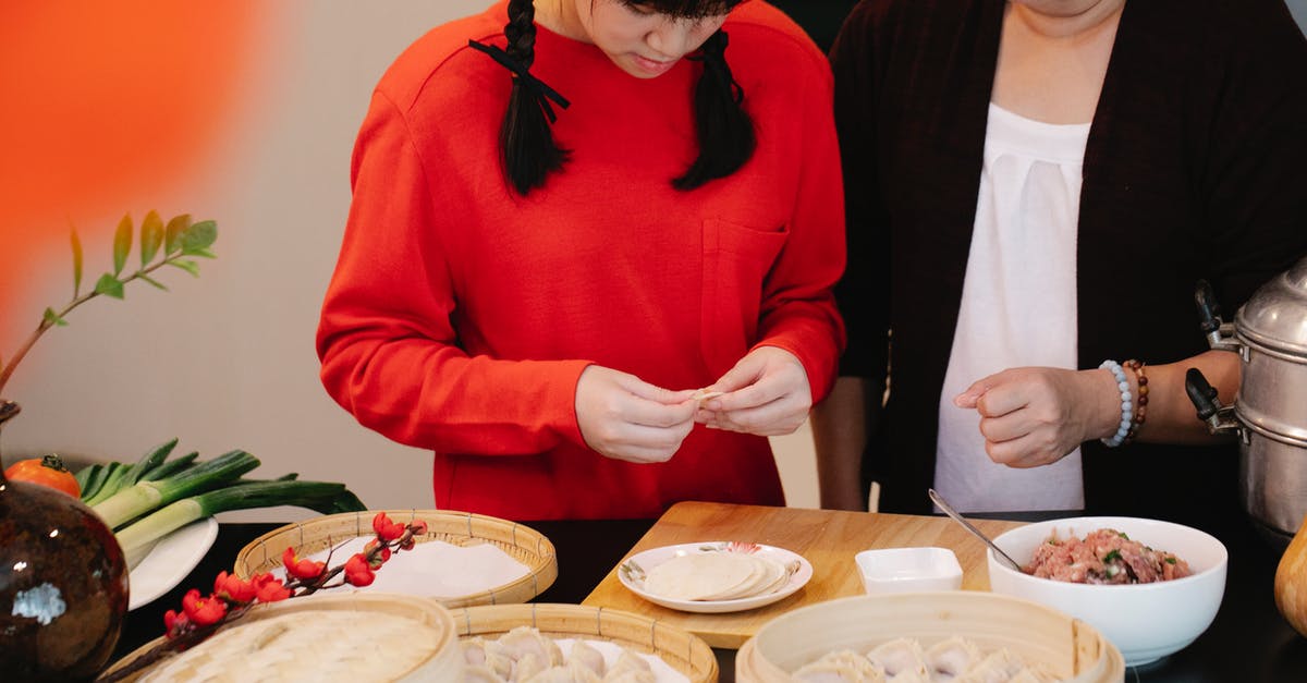 Started thawing but can't finish cooking meat: Time Sensitive - A Grandmother Teaching Her Granddaughter How to Make Dumplings