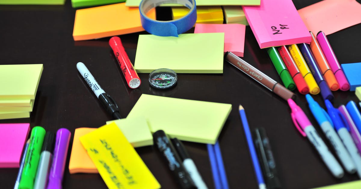 Sticky, messy sourdough: overfermented, or ambient factors? - Photo of Sticky Notes and Colored Pens Scrambled on Table