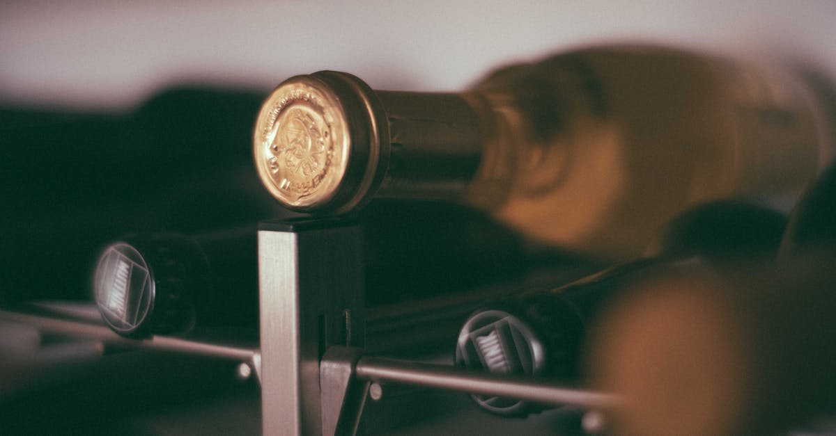 Stock tastes bony - Bottles of wine on rack