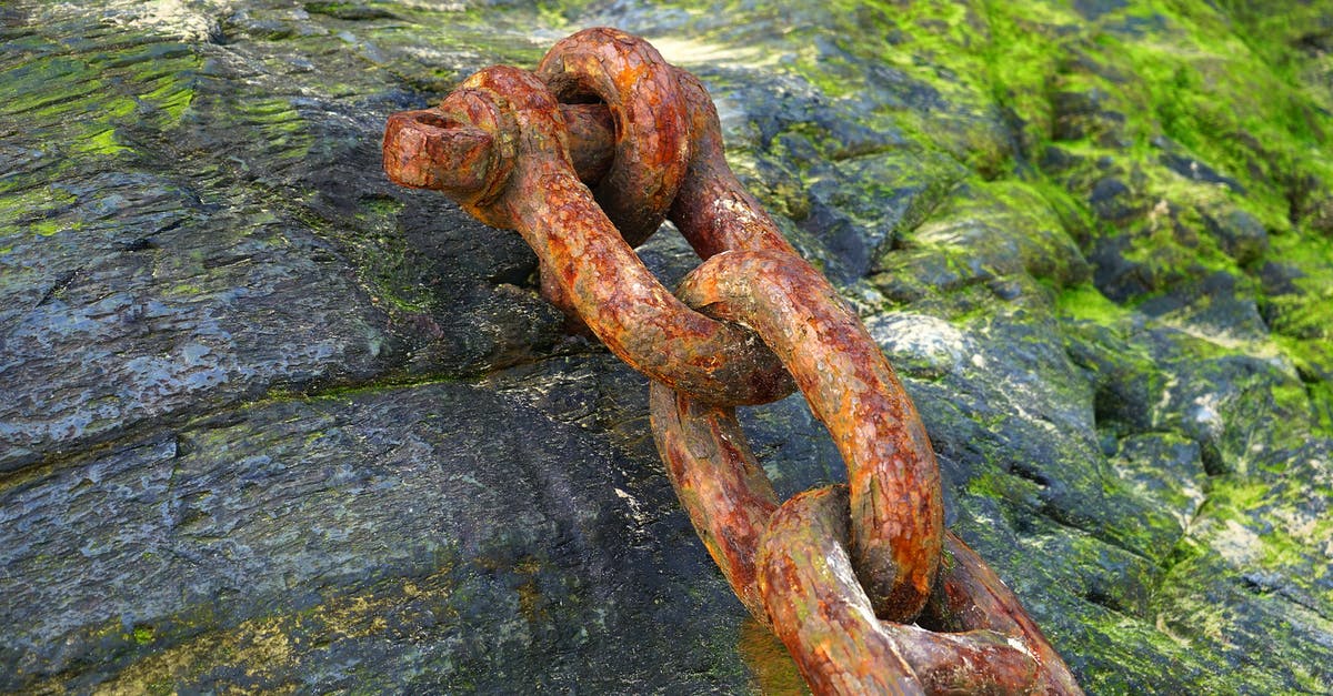 Stone or iron mortar? - Brown Chain on Rock