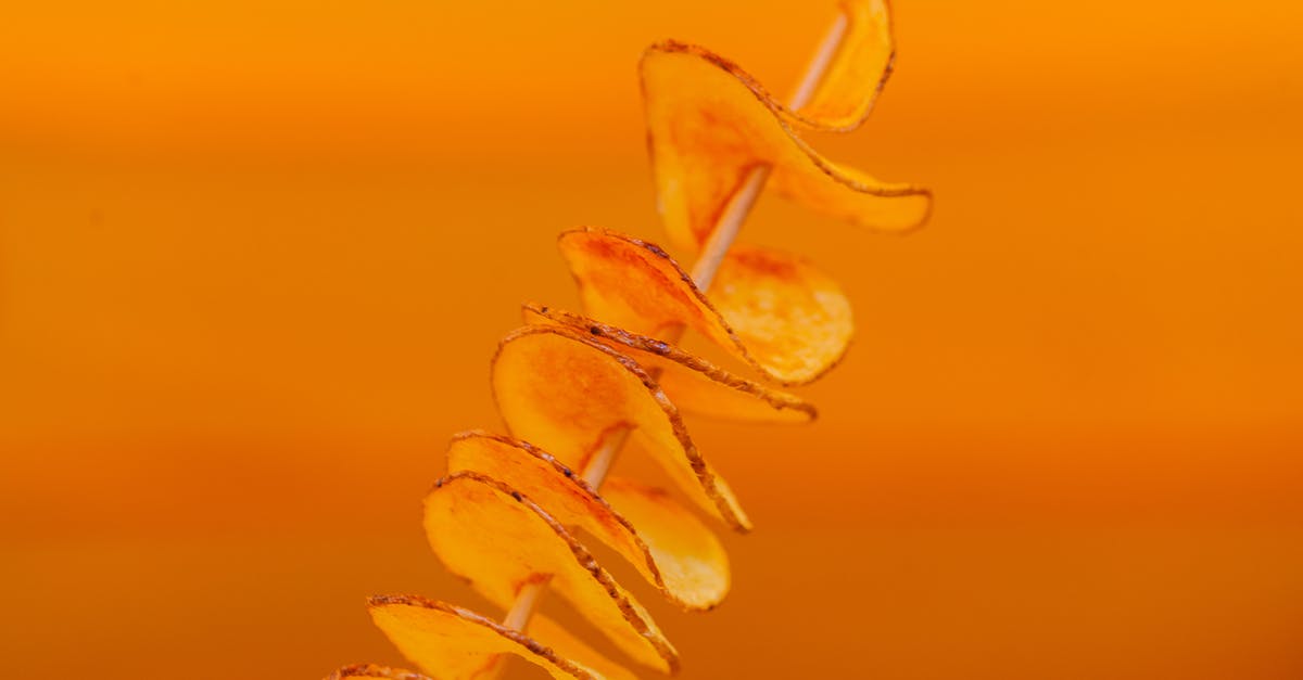 Storing cut up potatoes (chips/fries) - Fried Potato Twists on Stick