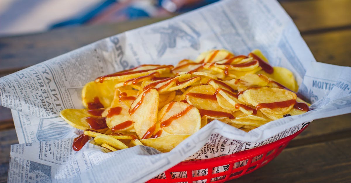 Storing cut up potatoes (chips/fries) - Potato Chips on Tray