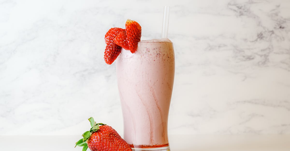 Strawberry smoothie tastes grassy? - Strawberry Shake