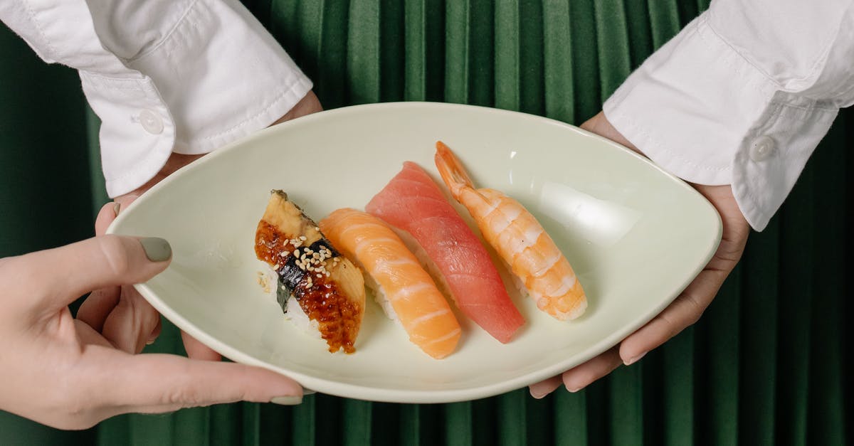 substitute for tuna in Poke - Sushi on Ceramic Plate