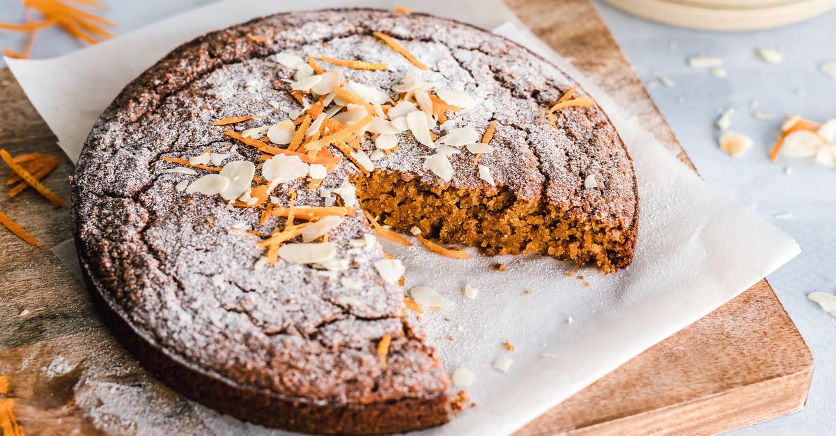 Substituting hazelnuts for almonds, baking - Close-Up Photo Of Cake