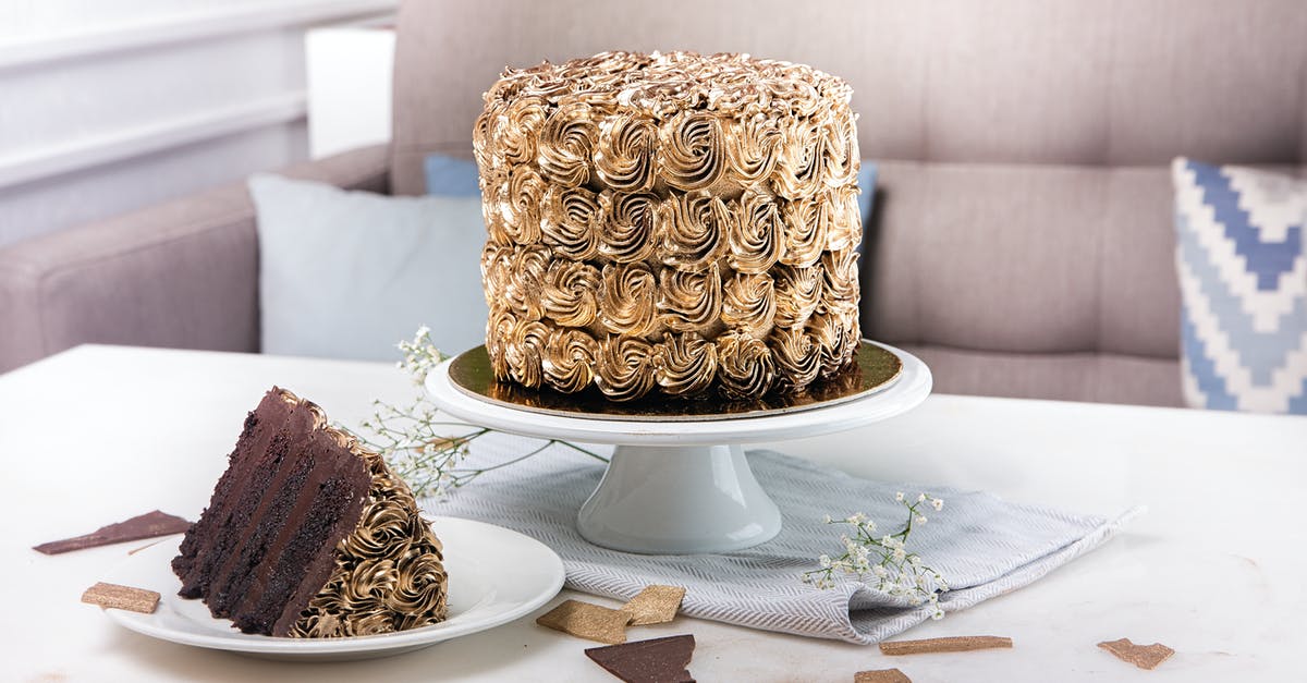 Substituting white chocolate in Julia Child's mousse - Chocolate Cake With Icing on Cake Stand