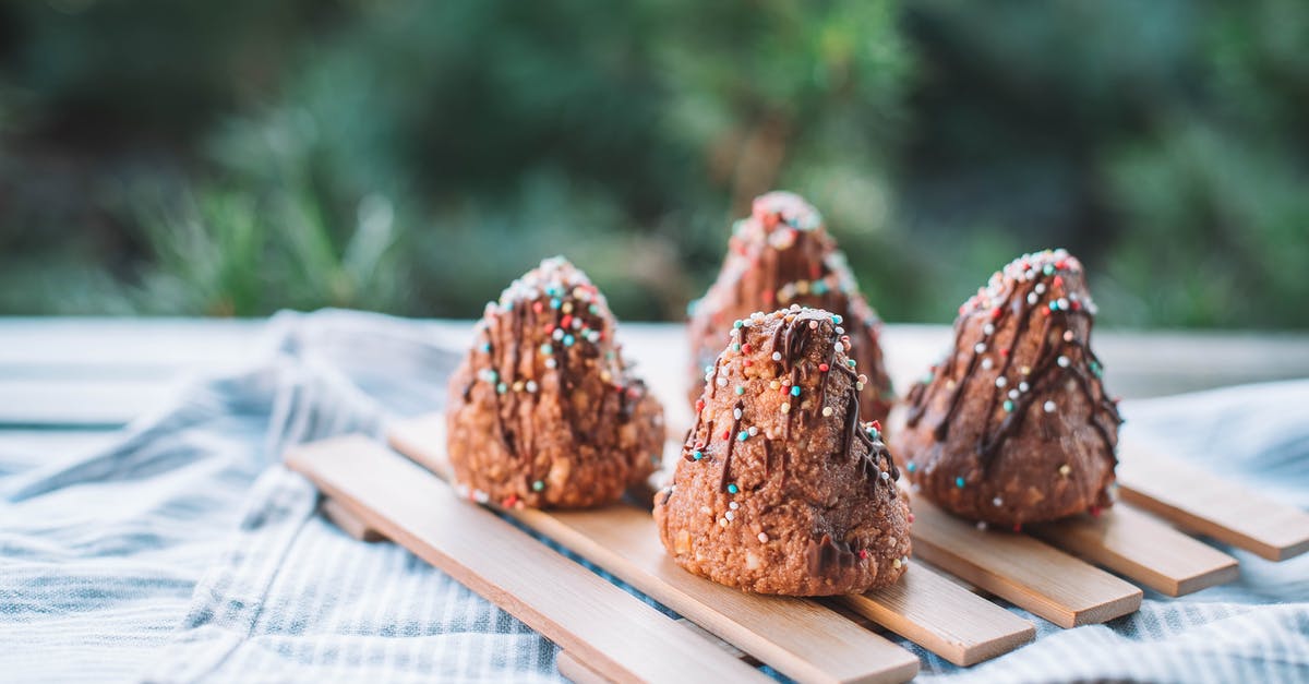 Substitution for hagelslag (chocolate sprinkles for bread) - Brown Cookies on Brown Wooden Tray