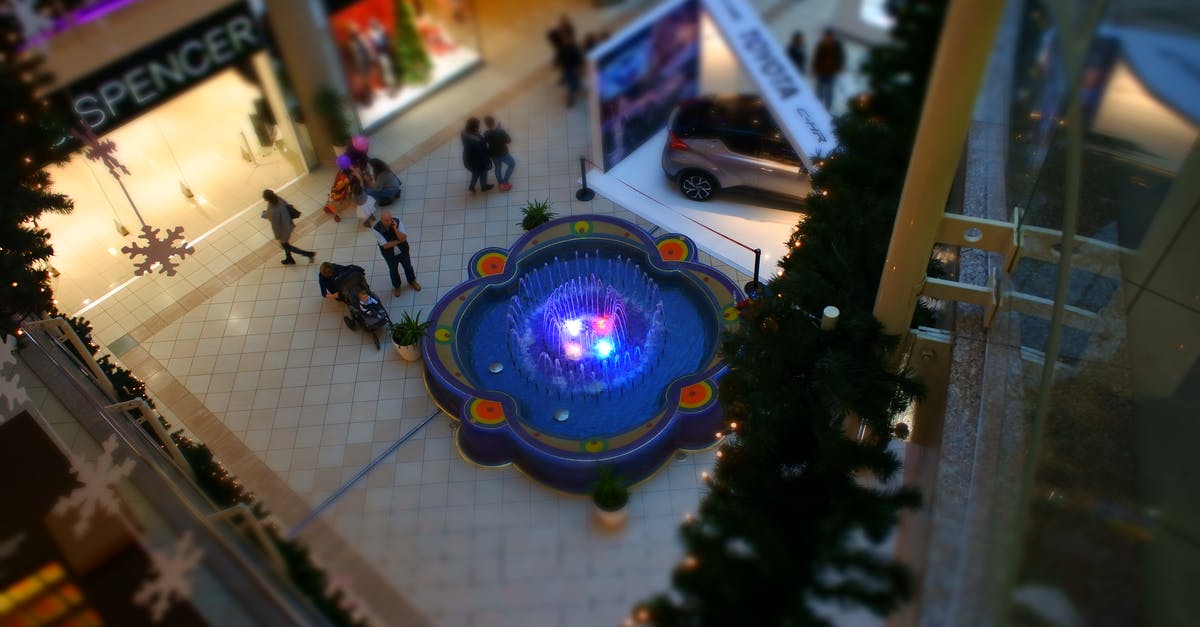 Substitution for Suet in Christmas Pudding - Aerial Photo of Mall Interior