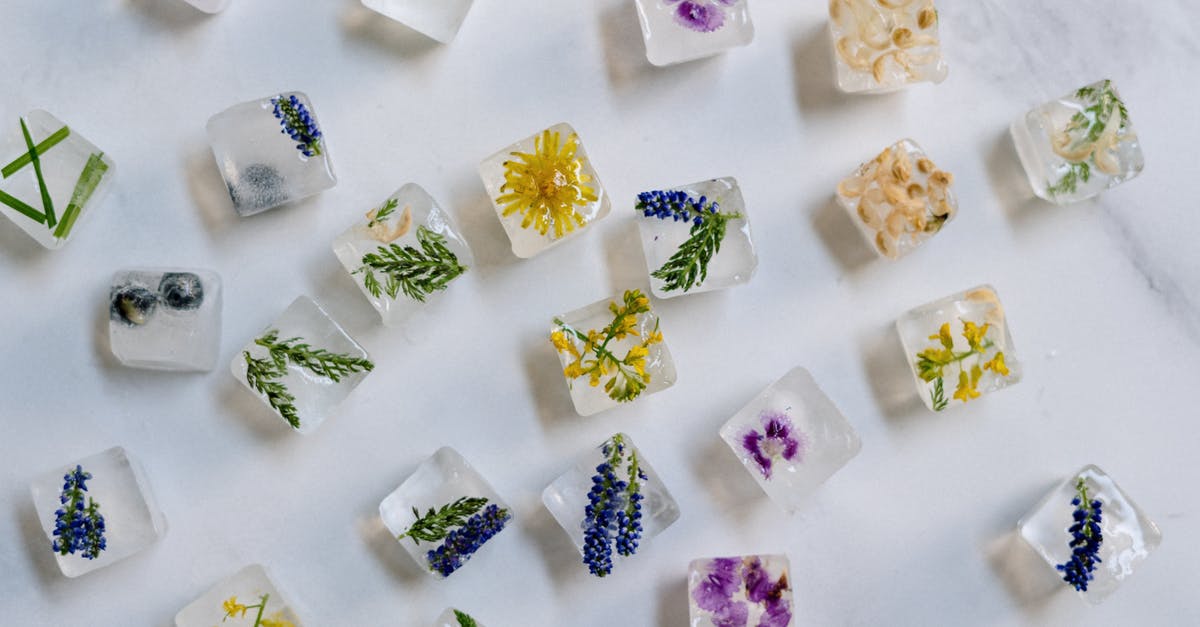 Suggestions for storing homemade frozen custard - Yellow and White Floral Print Paper on White Table