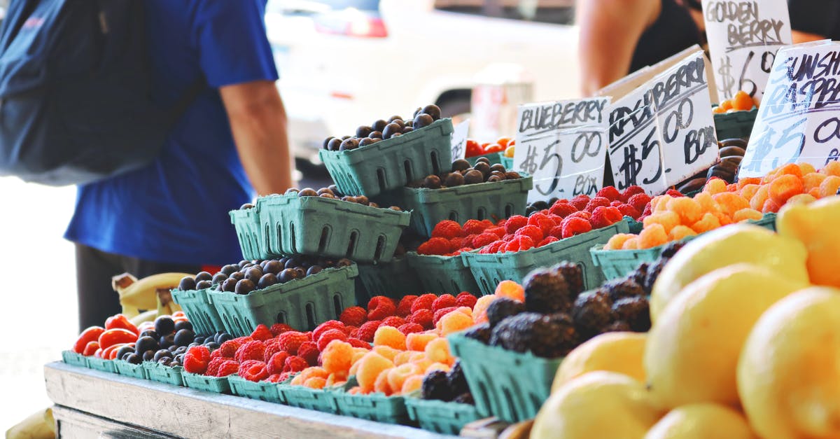 Super tiny bugs in store bought raspberries - Man Wearing Blue Top and Black Bottom Standing Near Fruit Stand