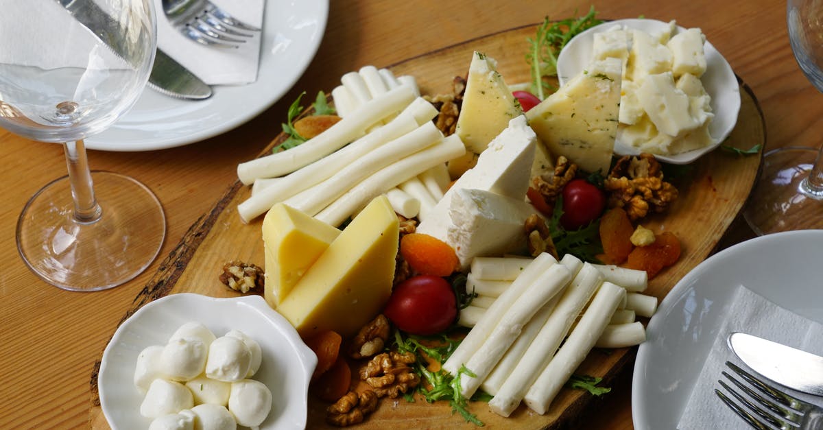 Table of calories - Cheese on Brown Wooden Chopping Board