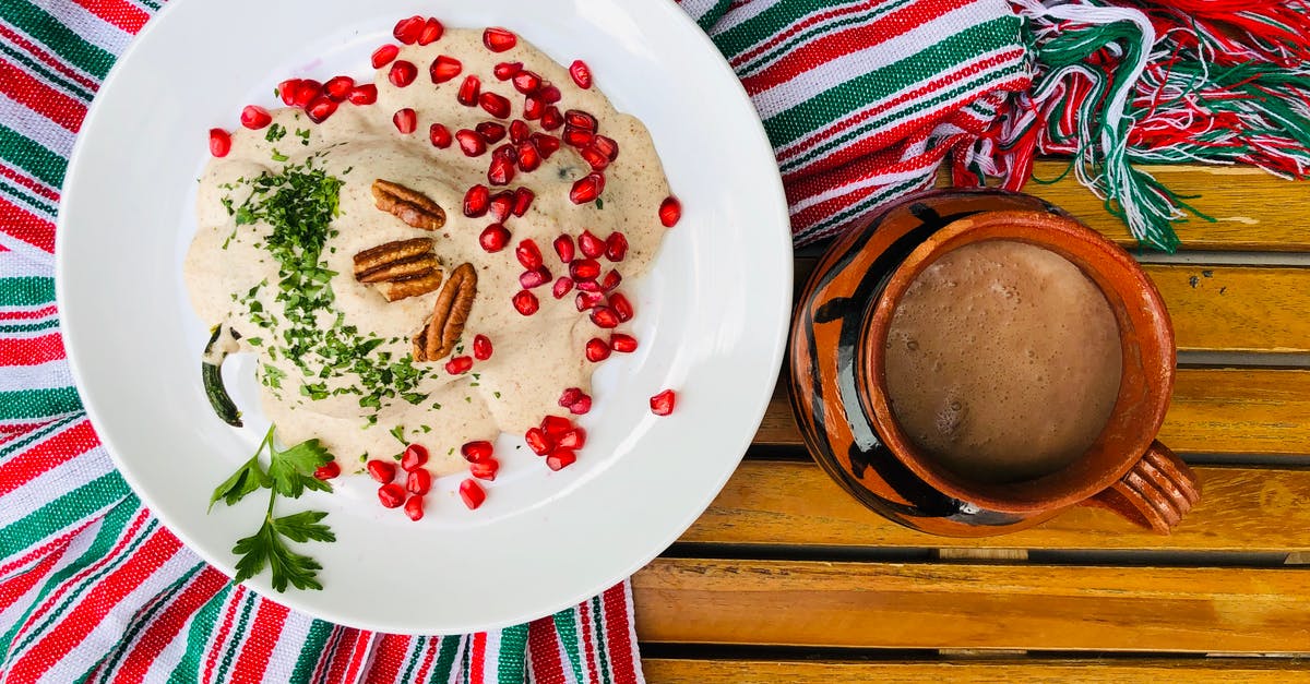 Tarragon: French vs Russian vs Mexican - Brown Bread on White and Blue Floral Ceramic Plate