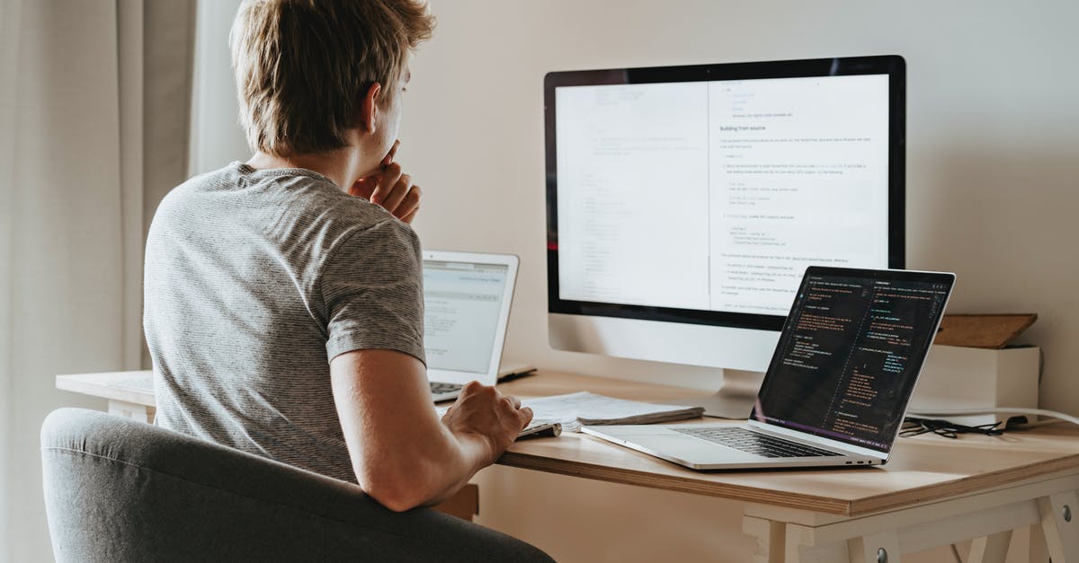 Tea-flavored concentration from a teabag - Man Sitting in Front of Three Computers