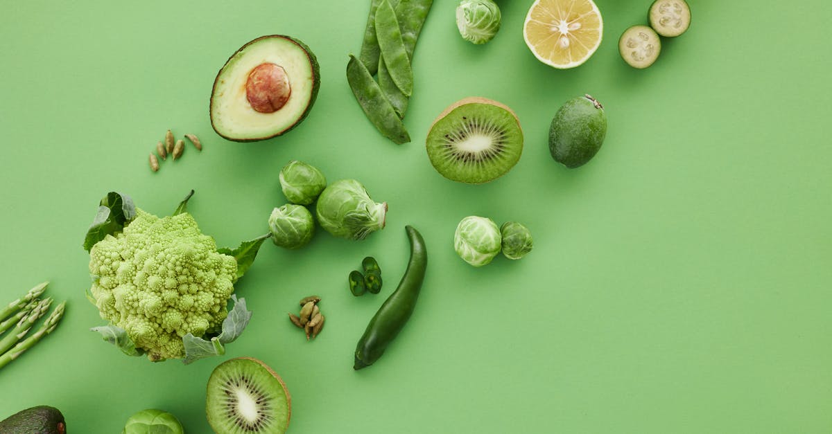 Tenderizing vegetables (chili pepper) - Sliced Green Fruits on Green Surface