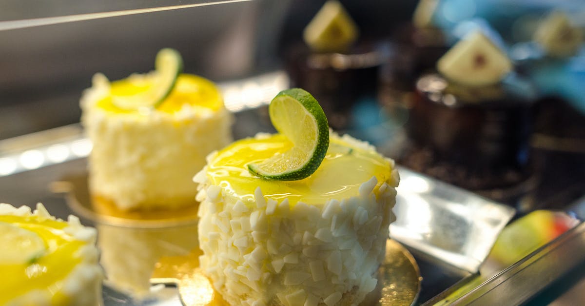 Time and Temperature to bake small fruit cakes - Close-up Photo of Pastry With Lime