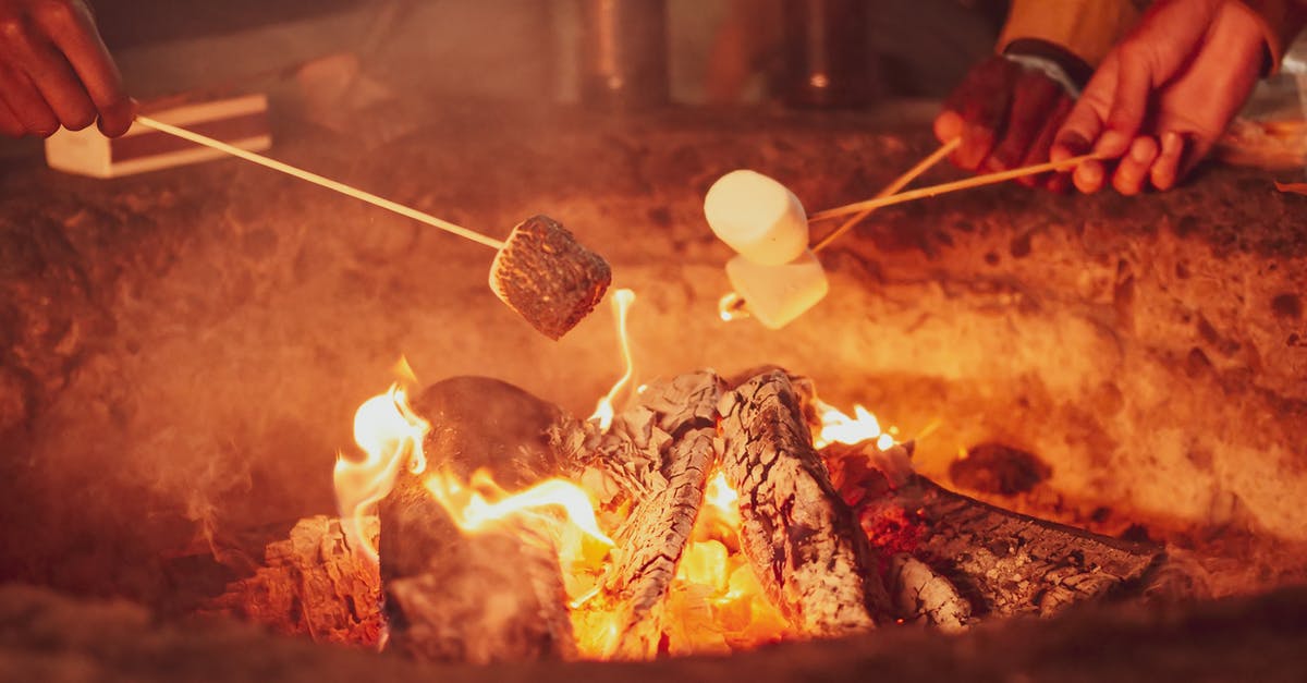 Tips for cooking a whole lamb in a fire pit? - People Roasting Marshmallow