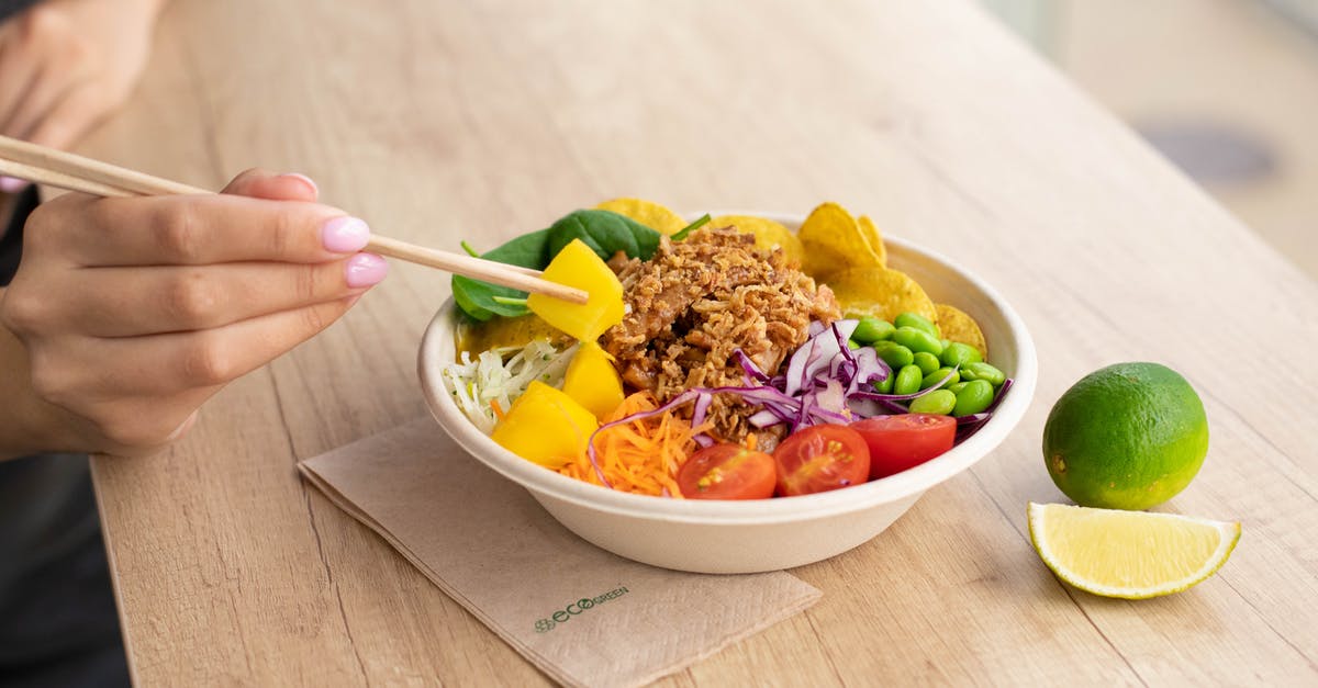 Tofu and chalkiness - Person Eating Bowl of Salad